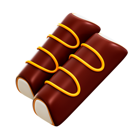Choco Roll  3D Illustration