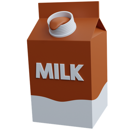Chocolate Milk Package  3D Icon