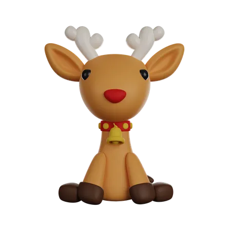Christmas Deer  3D Icon