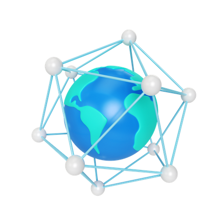 Espaço cibernético  3D Illustration
