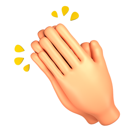 Clapping  3D Illustration