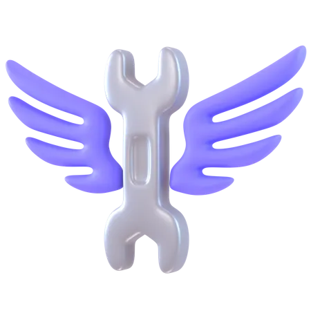 Clé ouverte  3D Icon