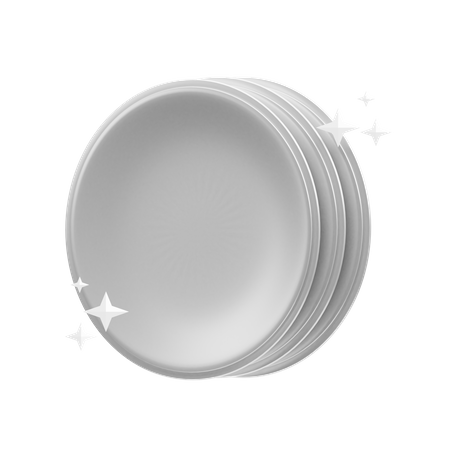 Clean Plate  3D Illustration