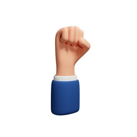 Clenching Hand Gesture  3D Icon