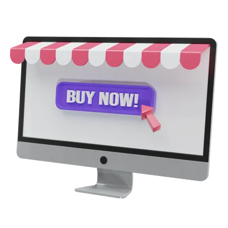 Click On Buy  3D Illustration
