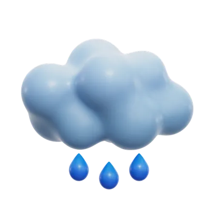 Cloud Rain  3D Icon