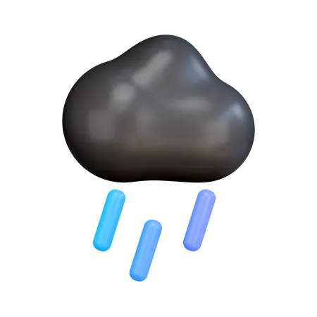 Cloud Rain  3D Illustration