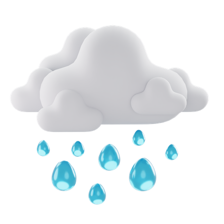 Cloud Raining  3D Icon