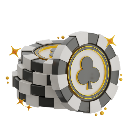 Pilha de moedas do clube  3D Icon