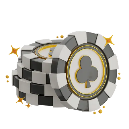 Pilha de moedas do clube  3D Icon