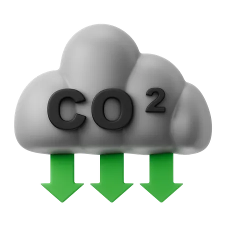 Redução de CO2  3D Icon
