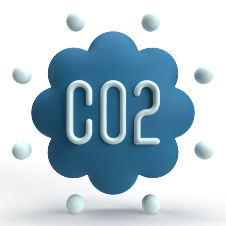 Co2  3D Icon
