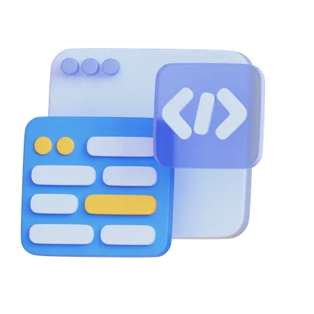 Codage  3D Icon