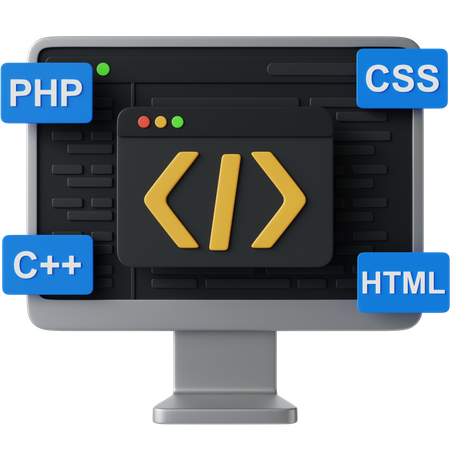 Codage  3D Icon