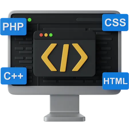 Codage  3D Icon