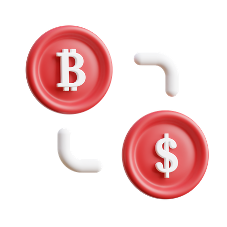 Coin Exchange  3D Icon