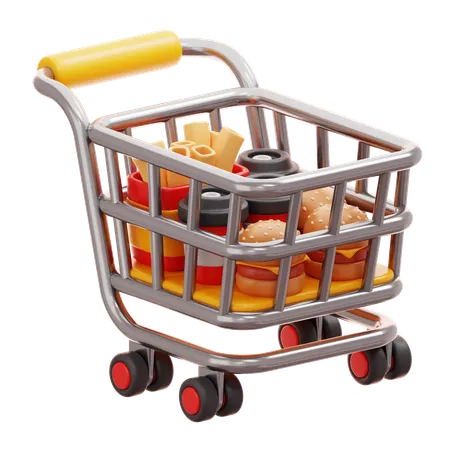 Comprando comida  3D Icon