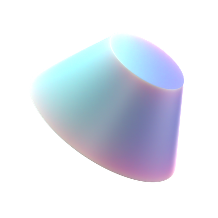 Cone Cut  3D Icon
