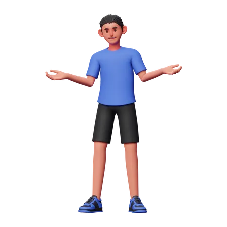 Confused Businessman  3D Illustration