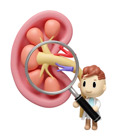Vérifier les reins  3D Icon