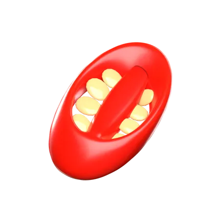 Cortando pimenta  3D Icon