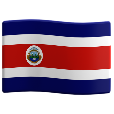 Costa Rica  3D Icon