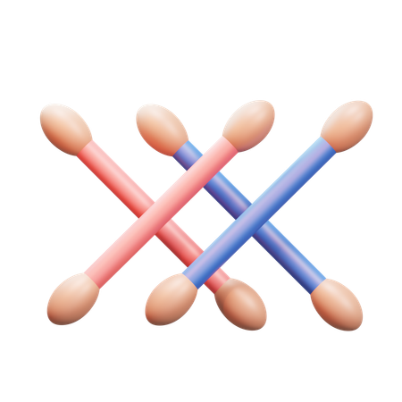 Cotonete  3D Icon