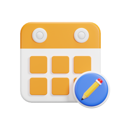 달력 만들기  3D Icon