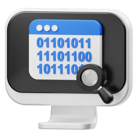 Criptografia de dados  3D Icon