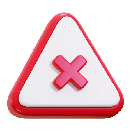 Cross sign  3D Icon