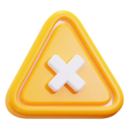 Cross sign  3D Icon