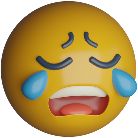Crying  3D Icon