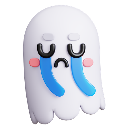 Crying Ghost  3D Icon
