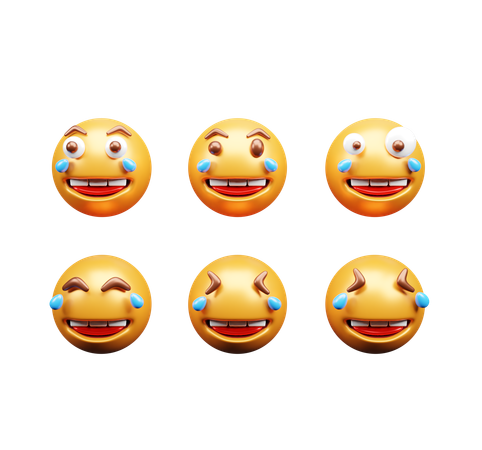 Crying while showing teeth  3D Icon