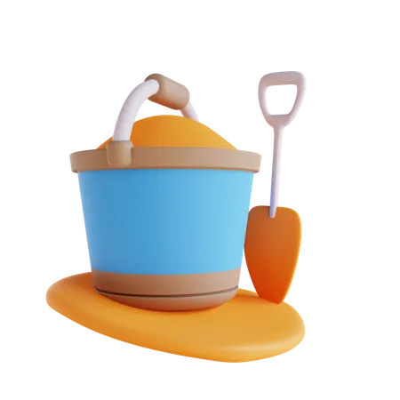 Cubo de arena  3D Icon