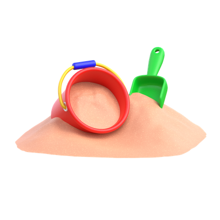 Cubo de arena  3D Icon