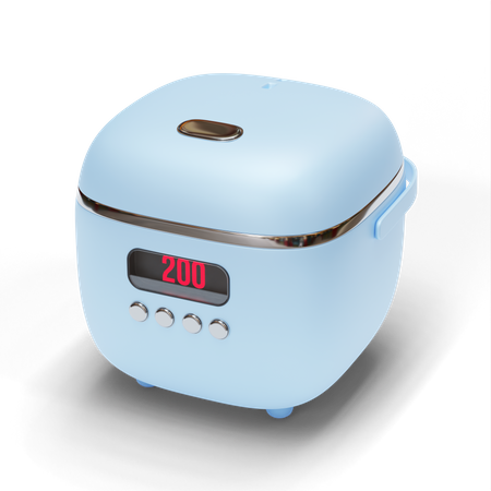Cuiseur de riz  3D Illustration