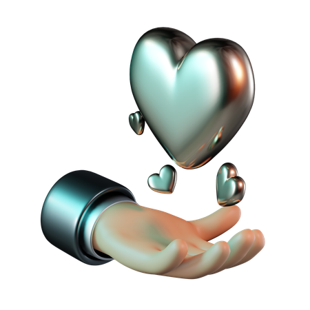 Dando amor  3D Icon