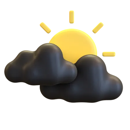 Dark Cloud Day  3D Illustration