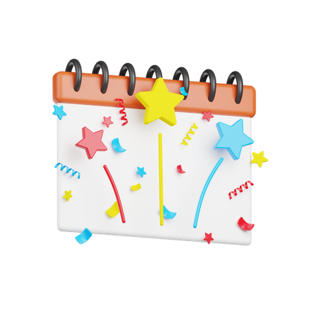 Data de celebração  3D Icon
