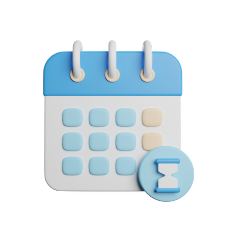 Data de espera  3D Icon