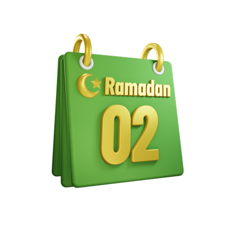Day 2 Ramadan Calendar  3D Illustration
