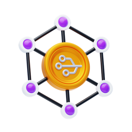 Decentralization  3D Icon