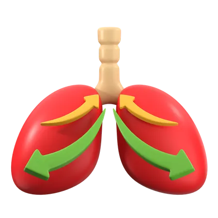 Deep Breathing  3D Icon