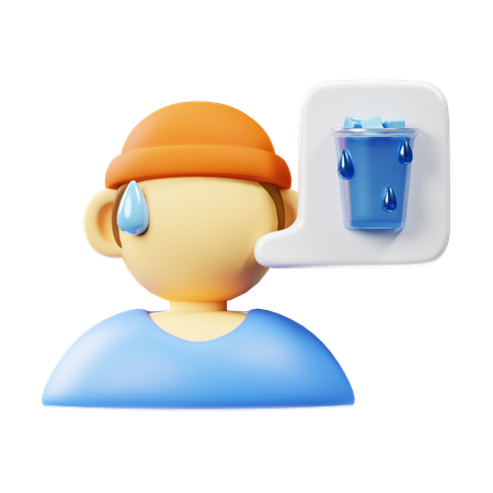 Dehydration  3D Icon