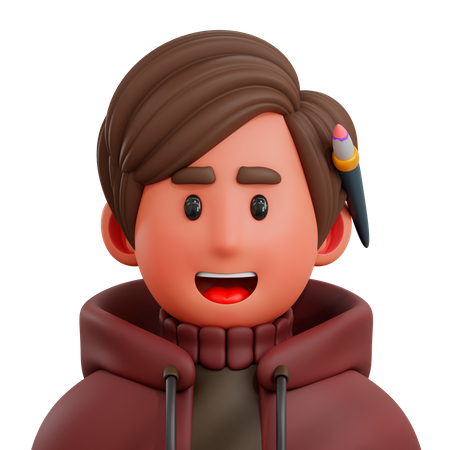 Desenhista  3D Illustration