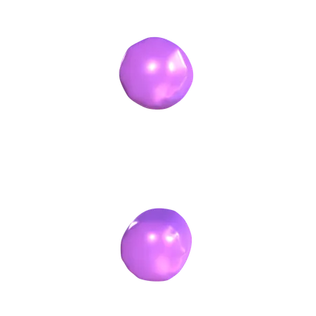 Deux points  3D Icon