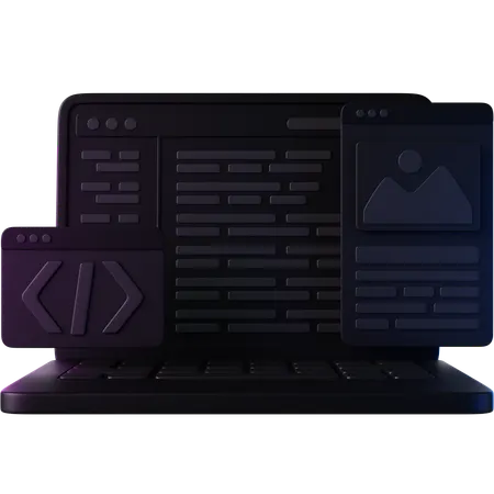 Développement de logiciels  3D Icon