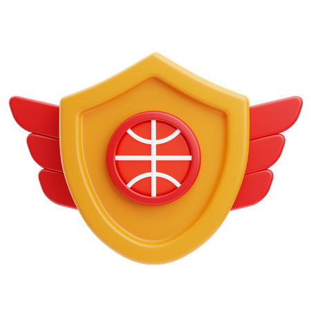 Distintivo de basquete  3D Icon