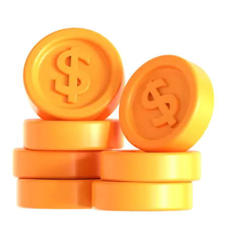 ドル硬貨  3D Icon